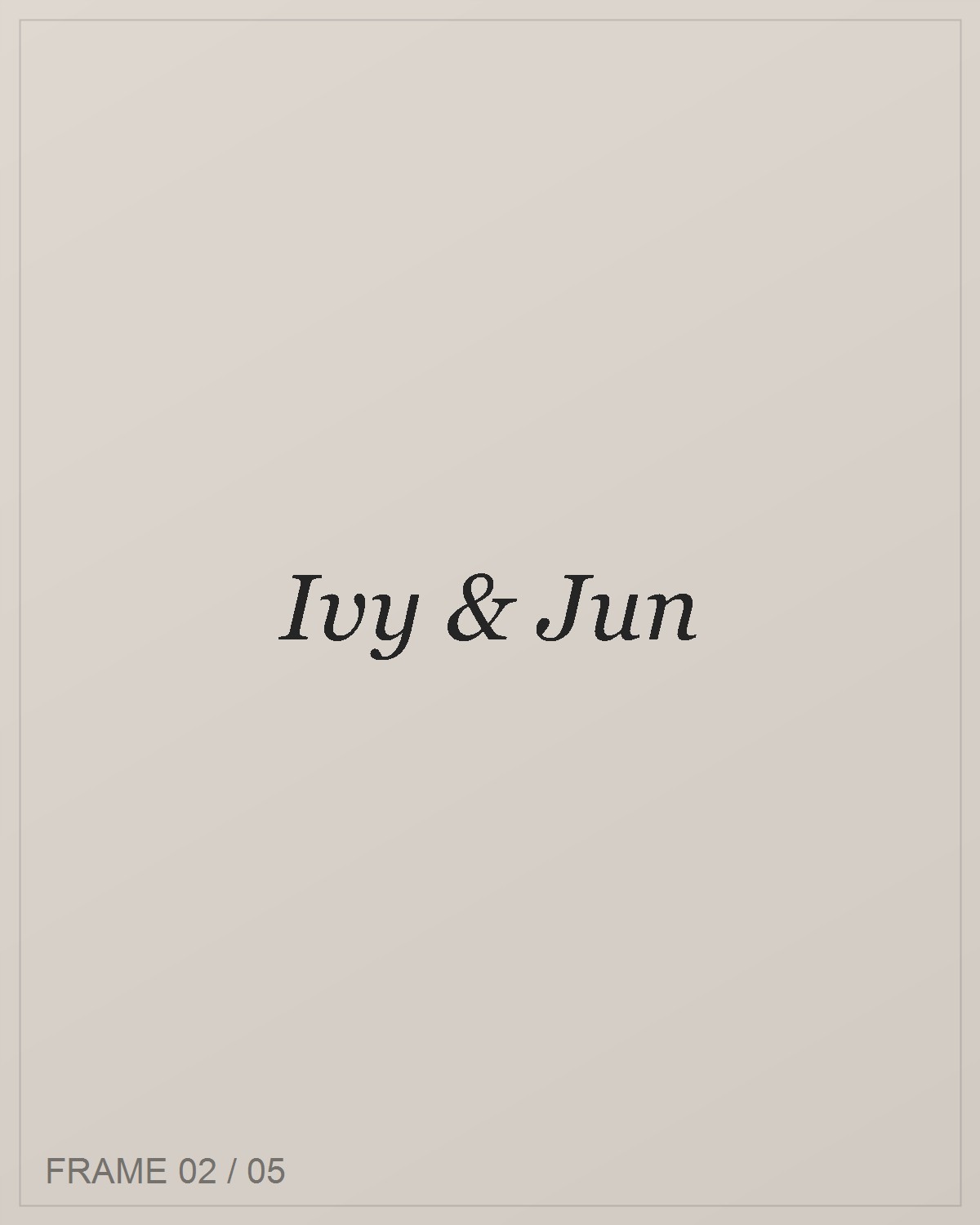 A Wedding Story — 2